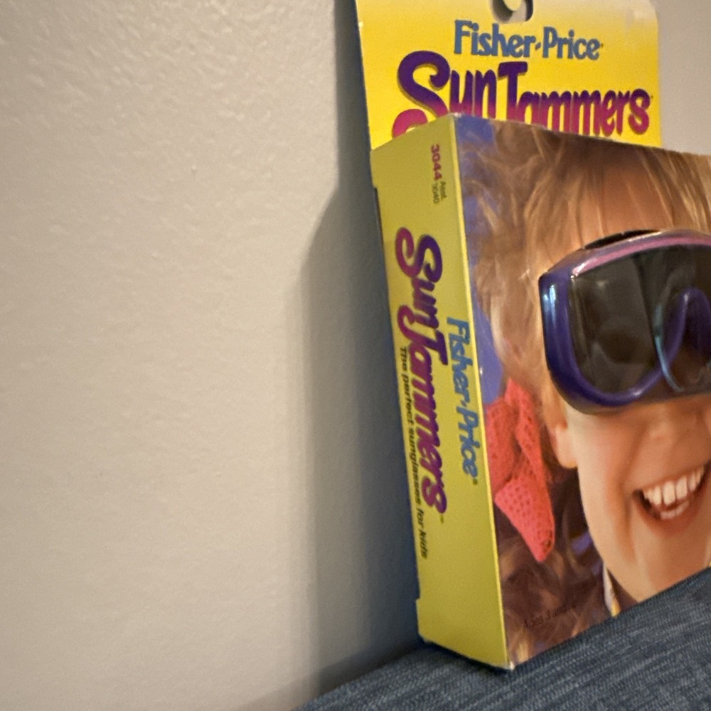 1986 Fisher-Price Sun Jammers Sunglasses Purple/Pink NIP • Vintage 80s •  NOS - Picture 3 of 6